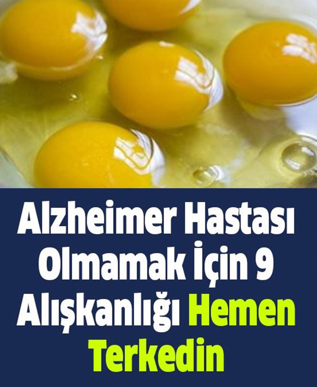 Alzheimer Hastası Olmamak İçin 9 Alışkanlığı Hemen Terkedin - 1