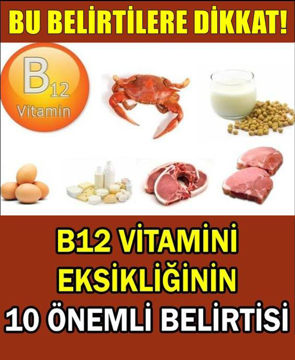 B12 Vitamin eksikliğinin önemli belirtileri ve tedavi yöntemi - 1