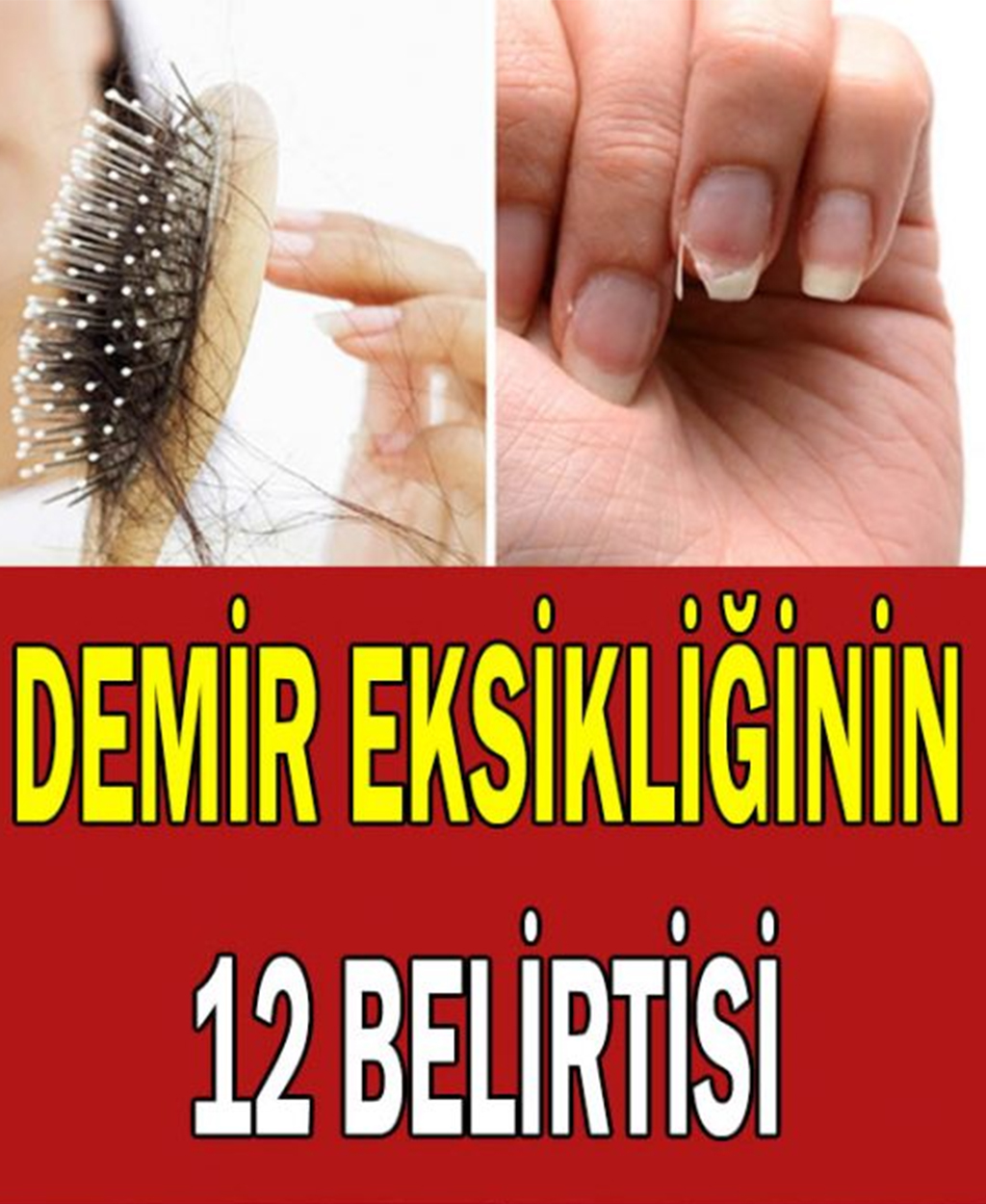 Demir Eksikliğinin 12 Önemli Belirtisi - 1