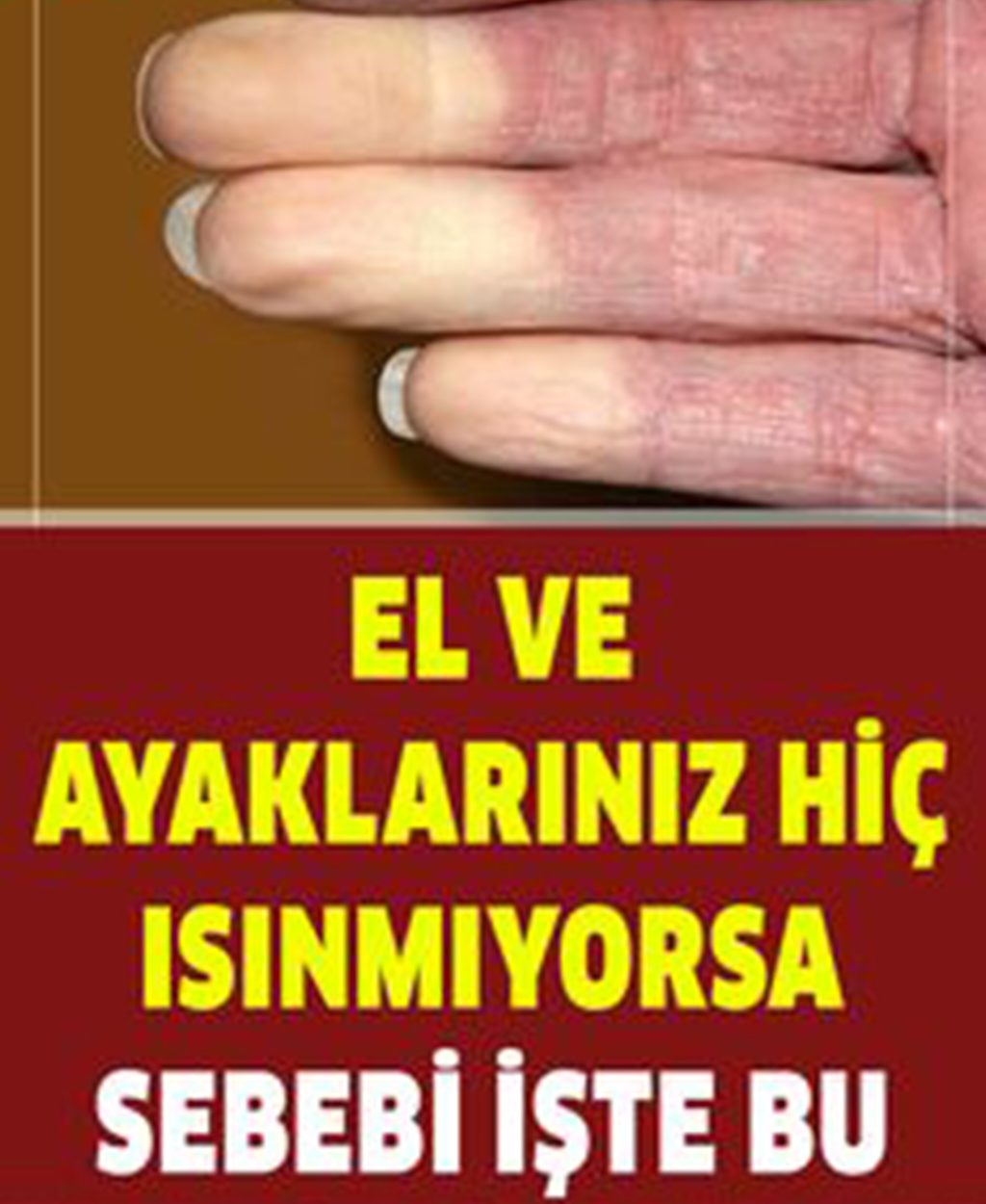 El ve Ayaklarınız Hiç Isınmıyorsa Sebebi - 1