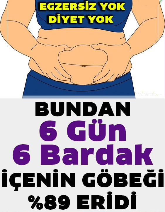 Bu İçeceği 6 Gün Boyunca 6 Bardak Tüketin ve Göbeğinizden Kurtulun - 1