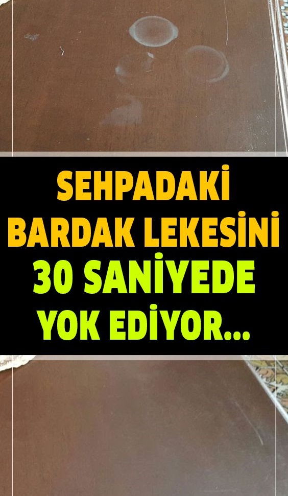 Sehpada ve masalardaki bardak izlerini 30 saniyede yok eden yöntem - 1