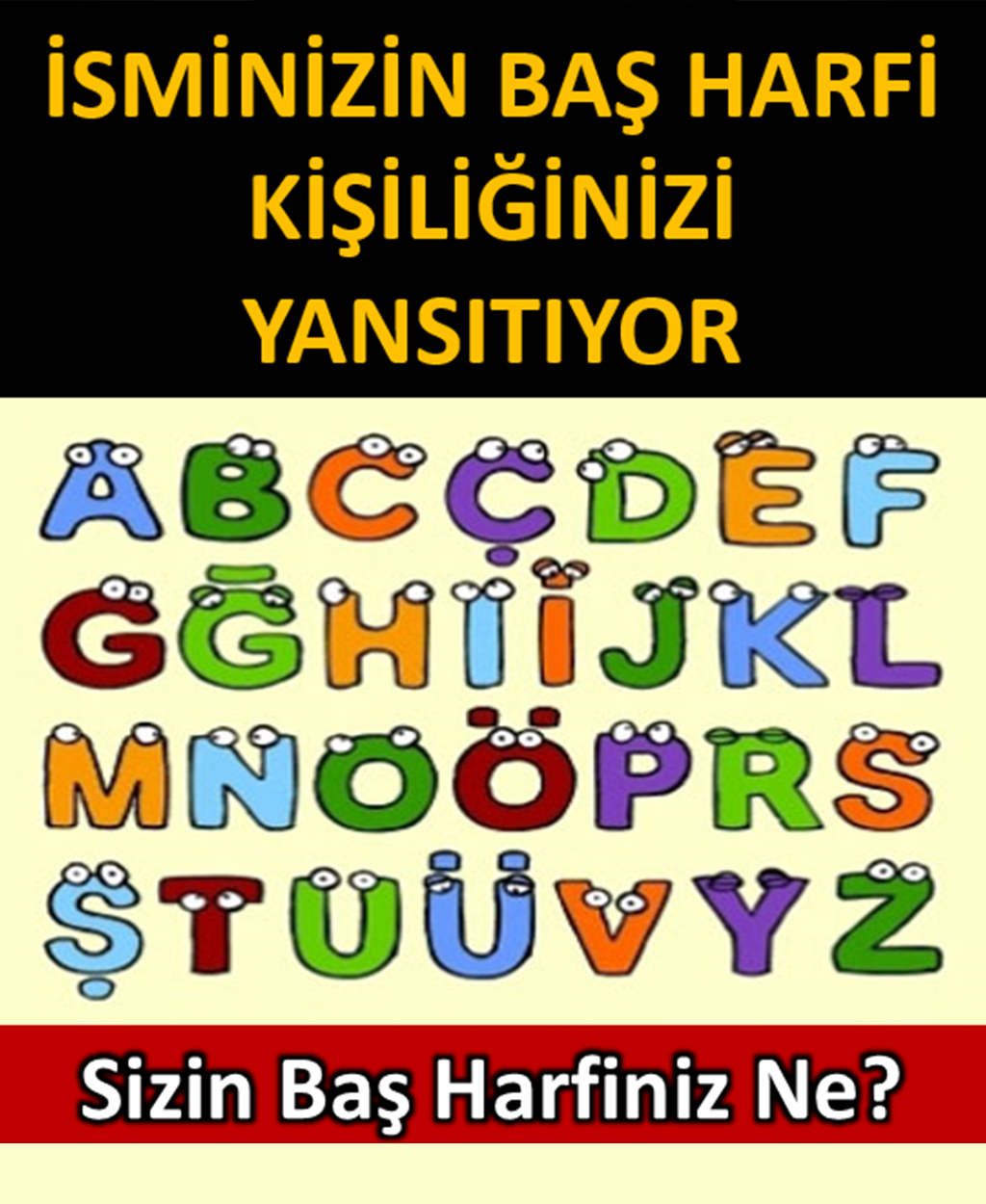 İsminizin baş harfine göre karakter analizi - 1