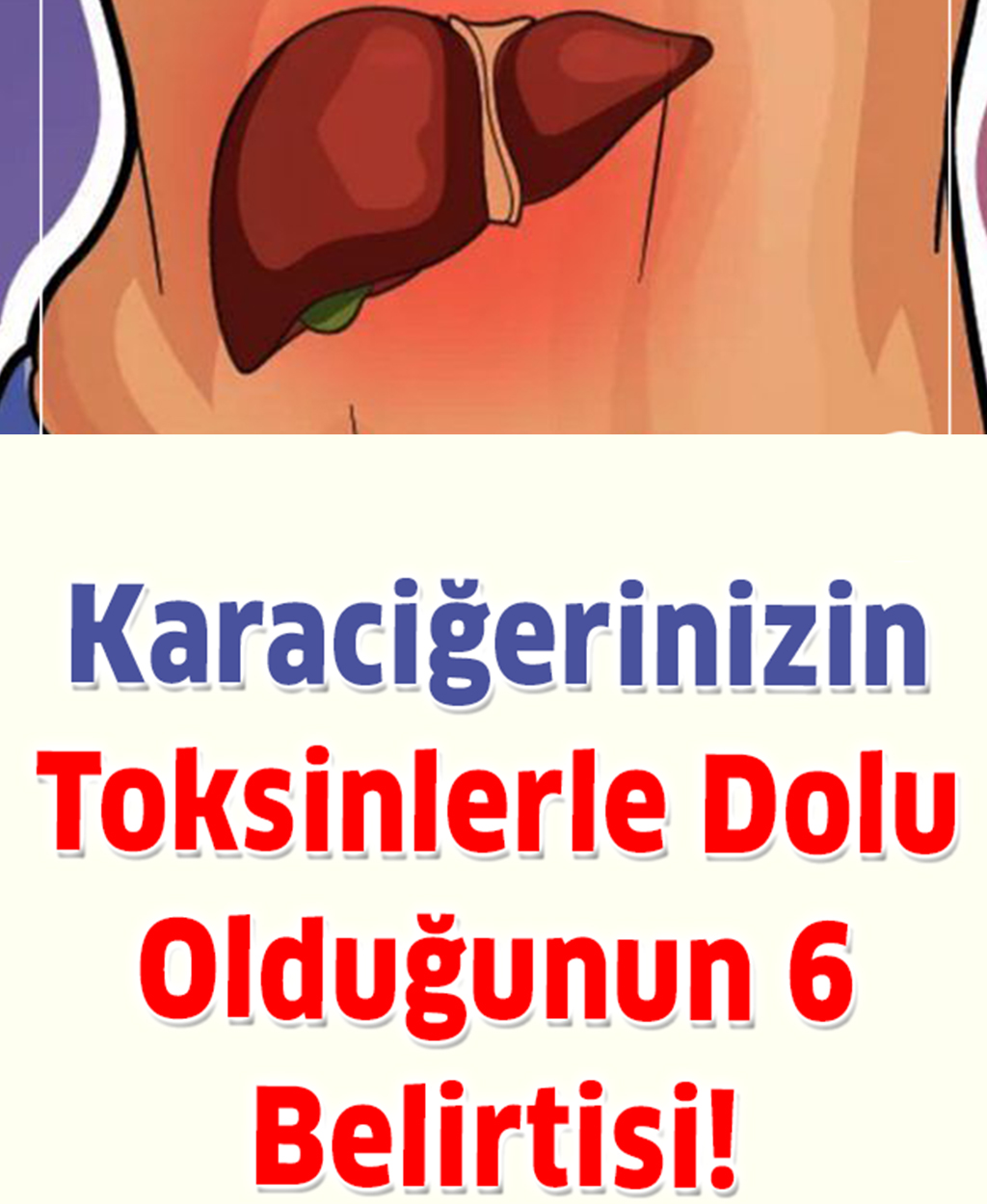 Karaciğerinizin Toksinlerle Dolu Olduğunun 6 Belirtisi - 1