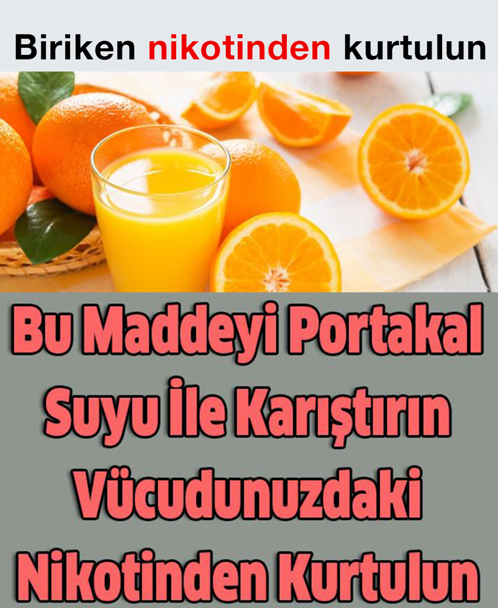 Bu Maddeyi Portakal Suyu İle Karıştırın Vücudunuzdaki Toksinlerden Kurtulun - 1