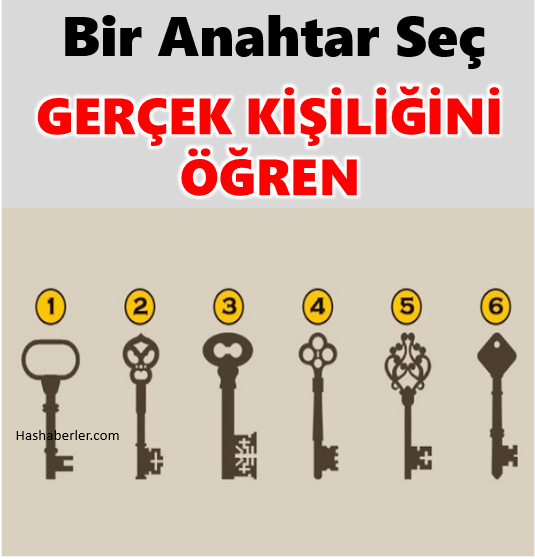 Bir anahtar seç gerçek kişiliğini öğren - 1