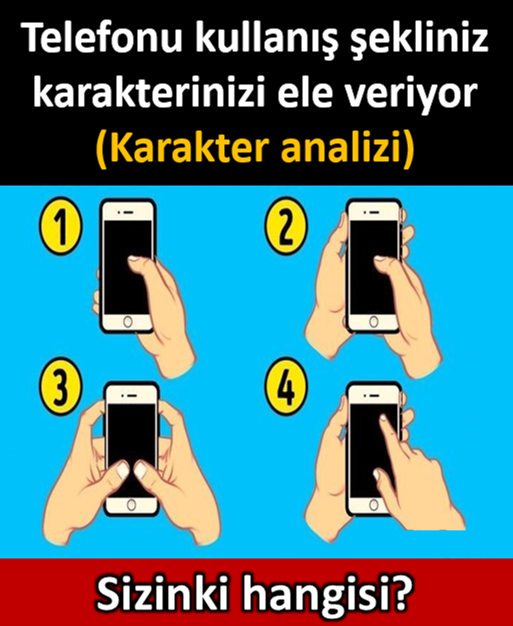 Telefonu kullanış şekliniz karakterinizi ele veriyor - 1