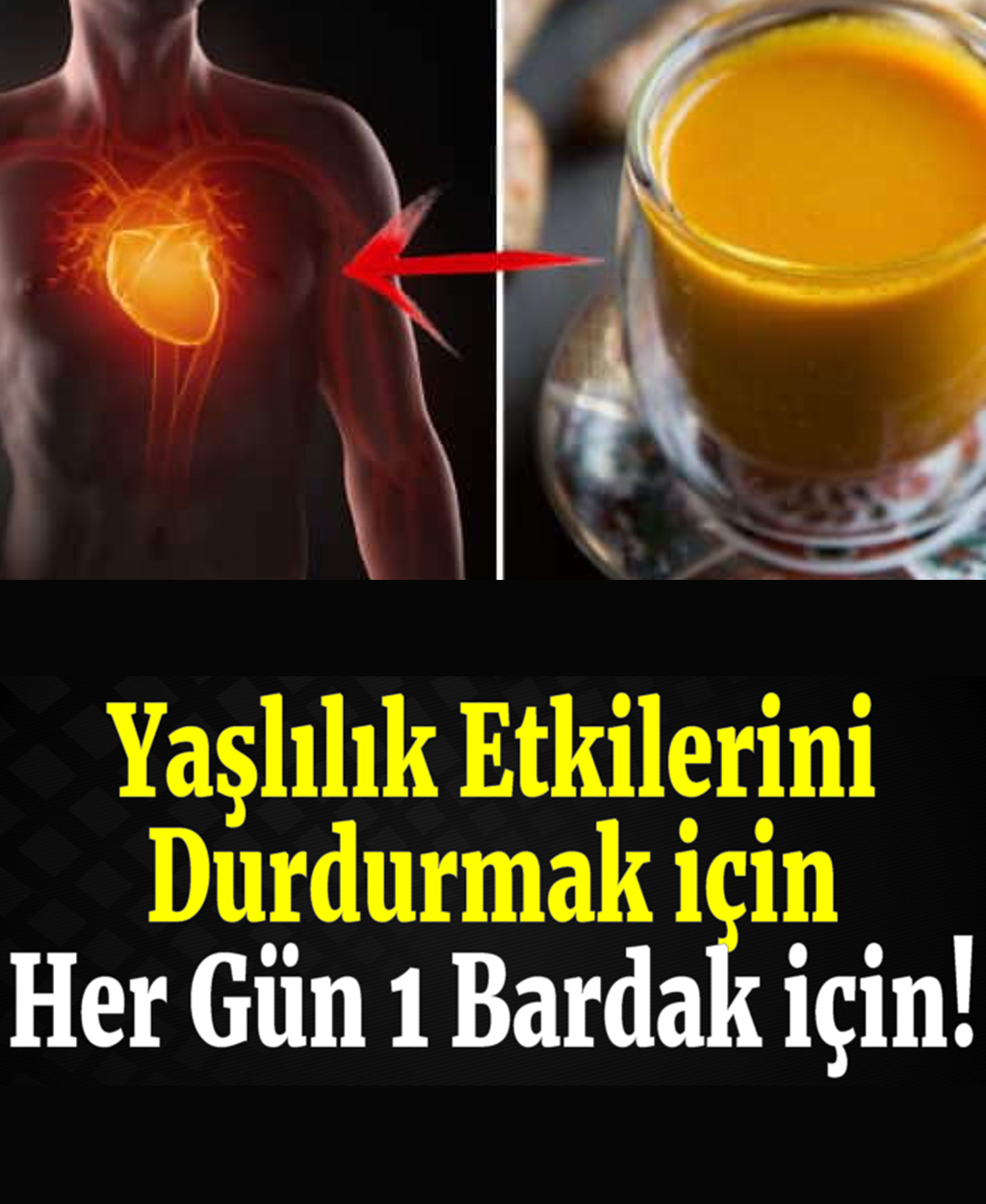 Yaşlanmanın etkilerini durdurmak için her gün 1 bardak için - 1